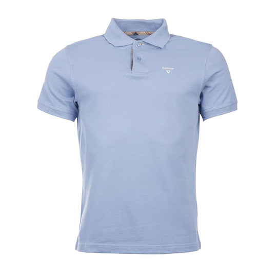 Heren polo Barbour Lichtblauw Melange