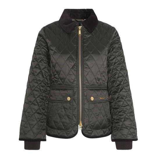 Women's Barbour Beadnell Fitted Quilted Jacket Green