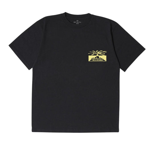 T-Shirt Uomo Edwin Mount Fuji Dusk Nero