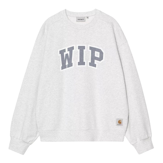 Felpa Uomo Carhartt Wip Wip III Sweat G/C Grigio Chiaro/Blu