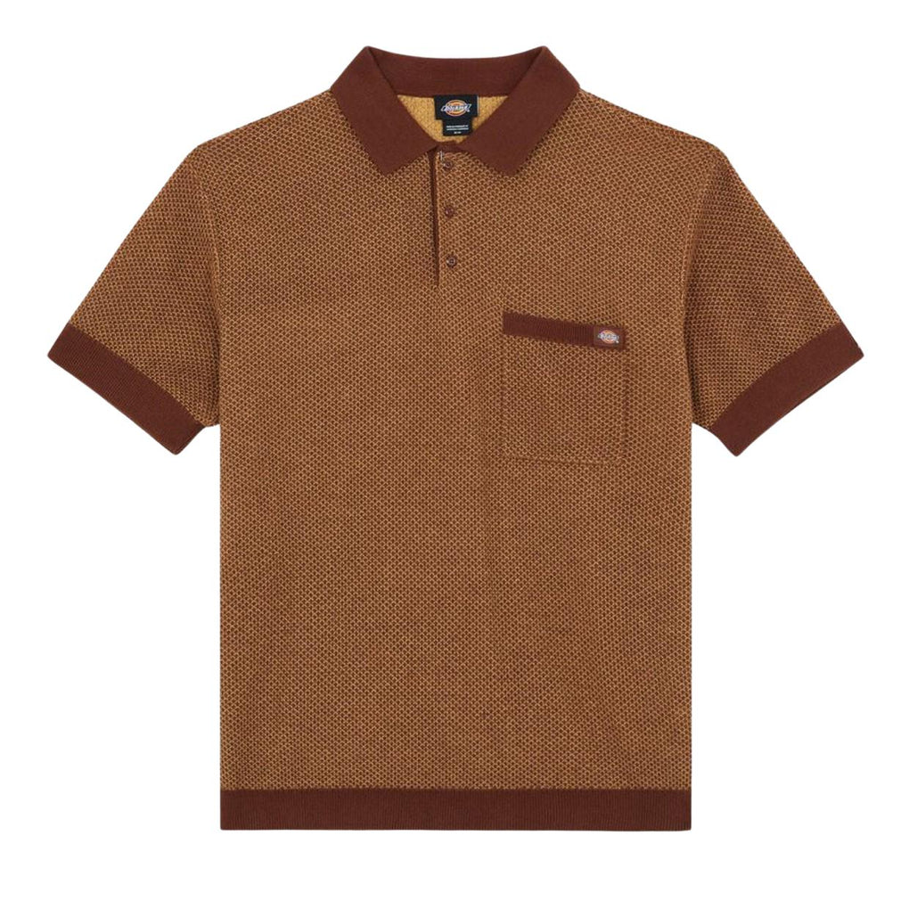 Men's Dickies Rocky Polo Brown - Main Image