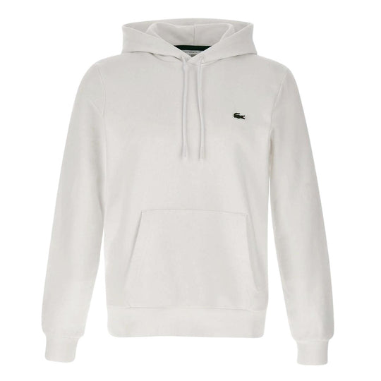 Men's Lacoste Fleece Cotton Sweatshirt White