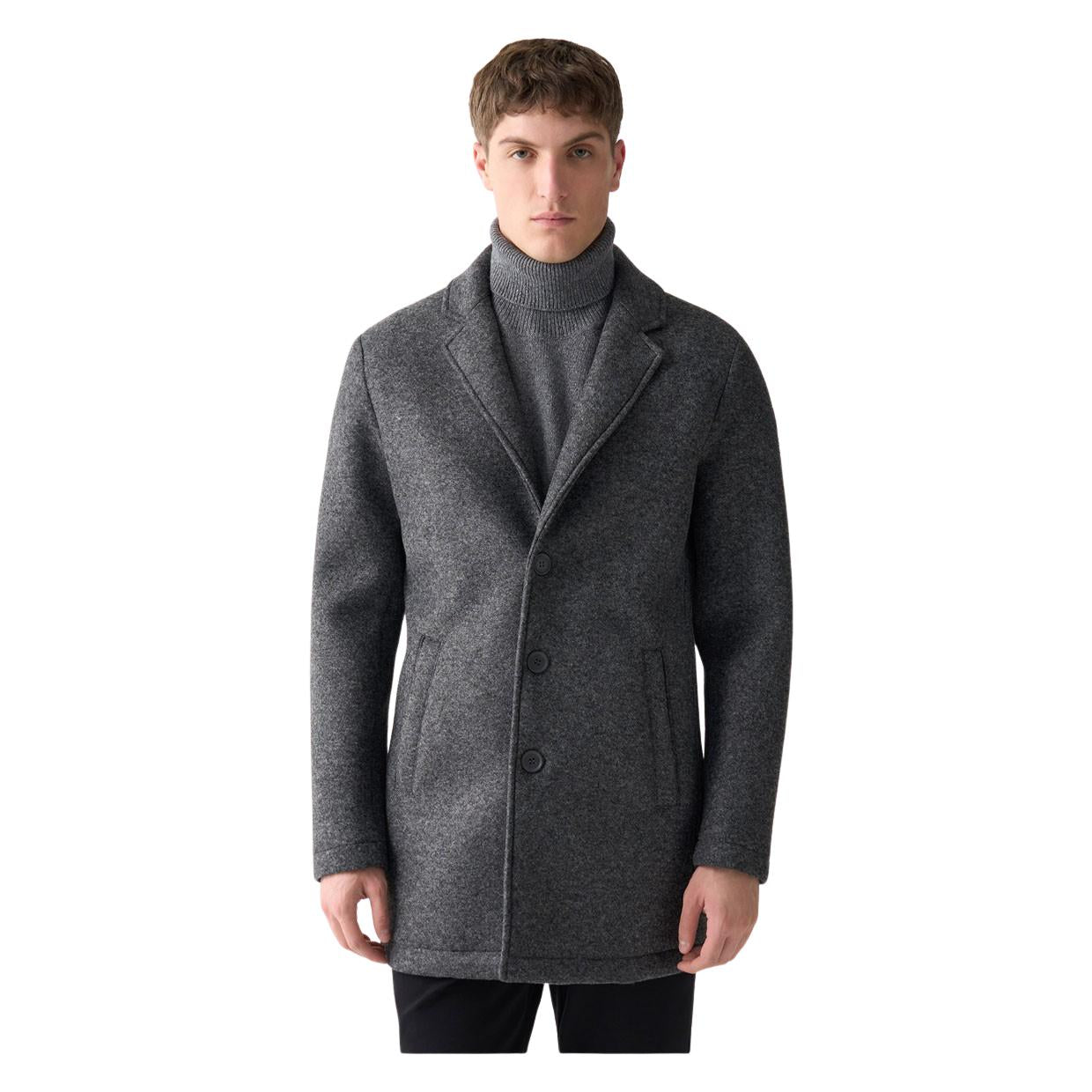 Generisch Felpa Con Cappuccio Uomo Evolution V - Grigio Scuro Mélange, XXXL, 80% Cotone