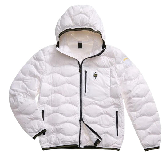 Piumino Uomo Blauer Wave Bomber Hd Bianco