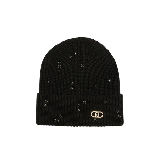 Cappello Donna LIU-JO Beanie Con Applicazioni Nero