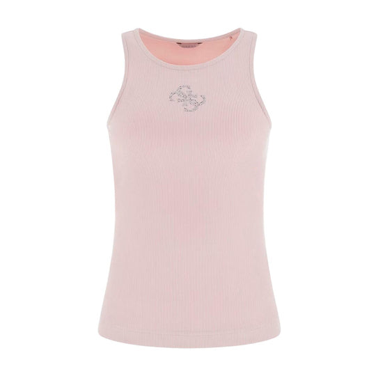 Canotta Donna Guess Logo 4G Rosa