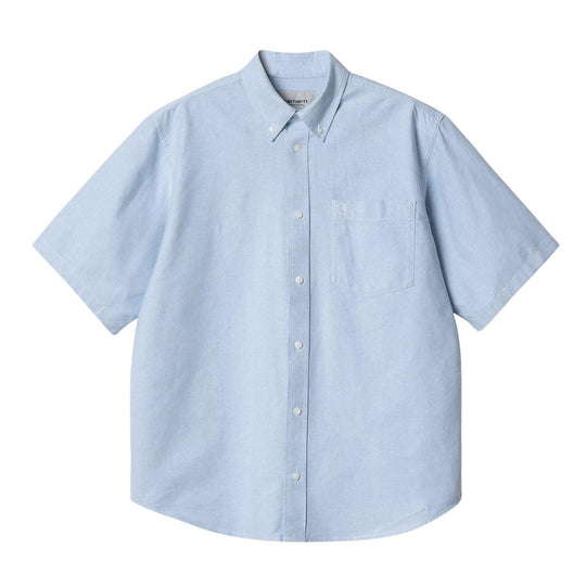 Carhartt WIP Men's S/S Braxton Shirt Light Blue