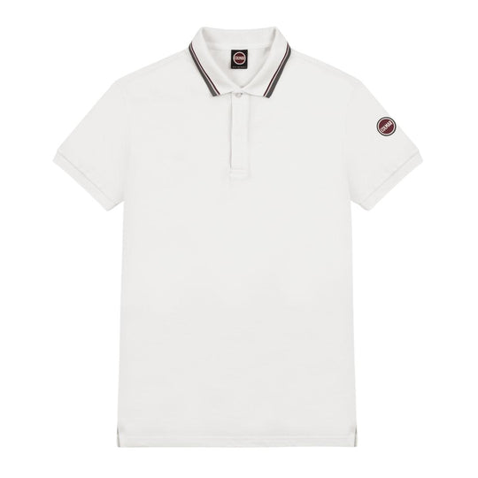 Polo Uomo Colmar Dettagli Tricolore Bianco