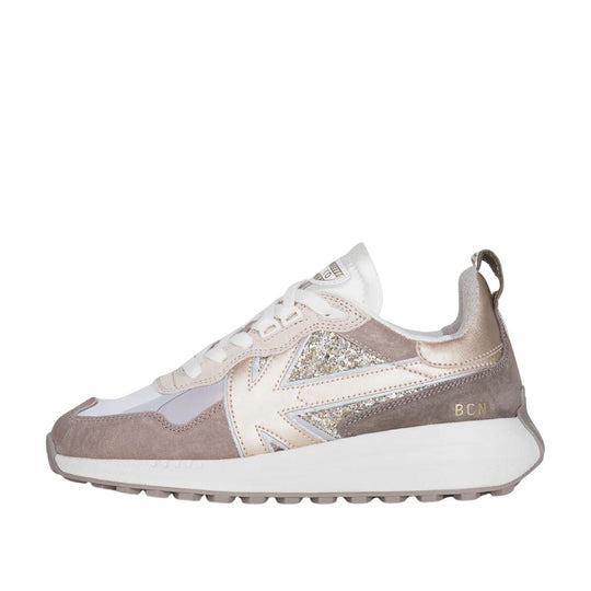 Sneakers Donna Kaotiko Detroit Glam Oro/Bianco/Rosa