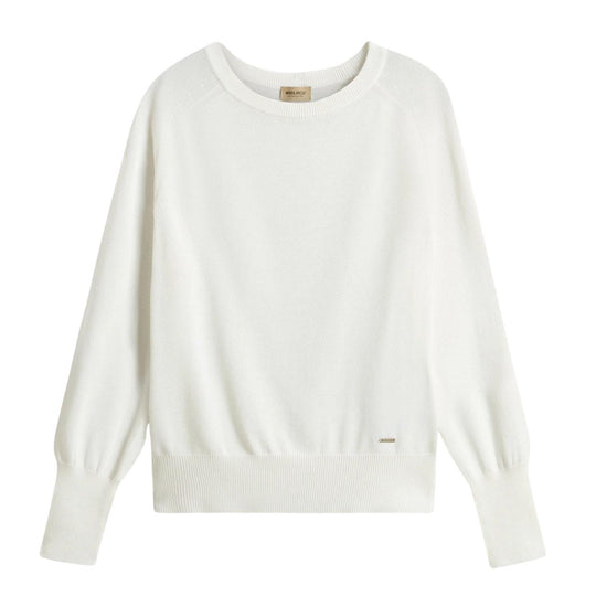 Maglia Donna Cotton Crew Neck Panna