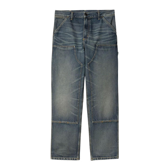 Jeans Uomo Carhartt WIP Double Knee Blu (worn used wash)