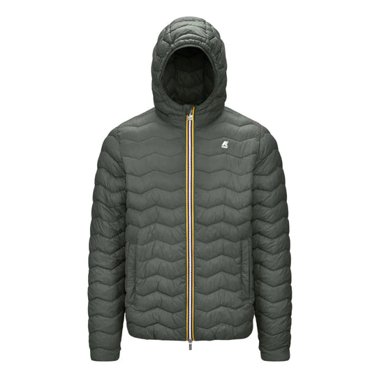 Piumino Uomo K-Way Jack Quilted Warm Verde Scuro
