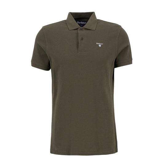 Polo Uomo Barbour Tartan Piquet Polo Verde Oliva