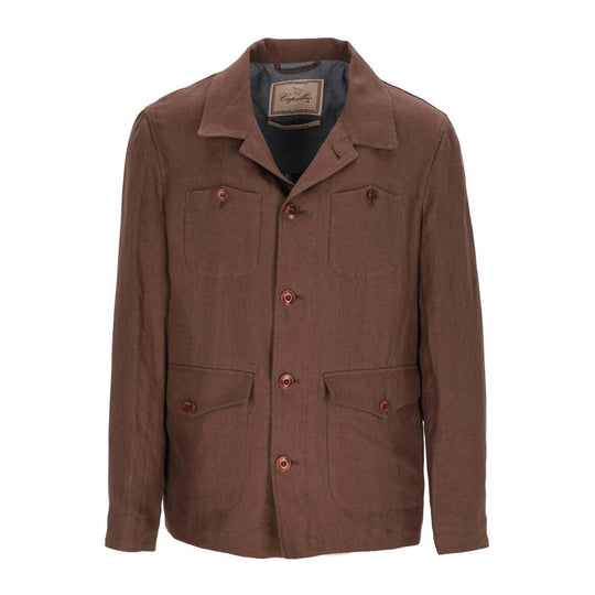 Giacca Uomo Capalbio Sahariana 4 Tasche Tabacco