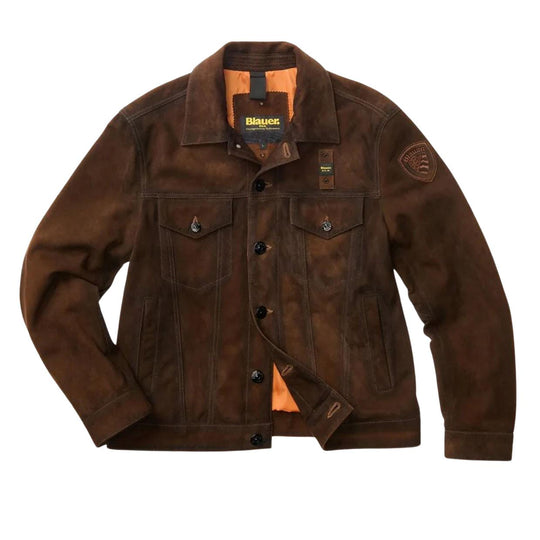 Giubbino Uomo Blauer Griggs Trucker Jkt Marrone