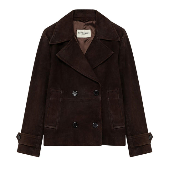 Giubbino Donna Roy Roger'S Peacot Suede Marrone
