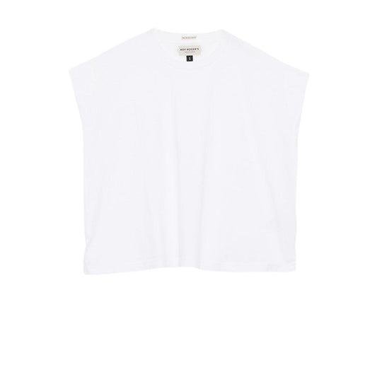 T-Shirt Donna Roy Roger'S Top Cube Bianco