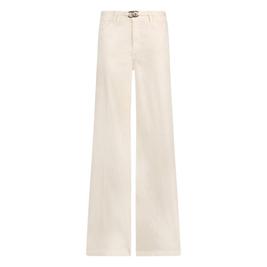 Pantalone Donna Liu-Jo Good Flare Panna