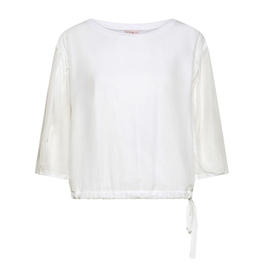 T-Shirt Donna Deha Wide Layered Bianco