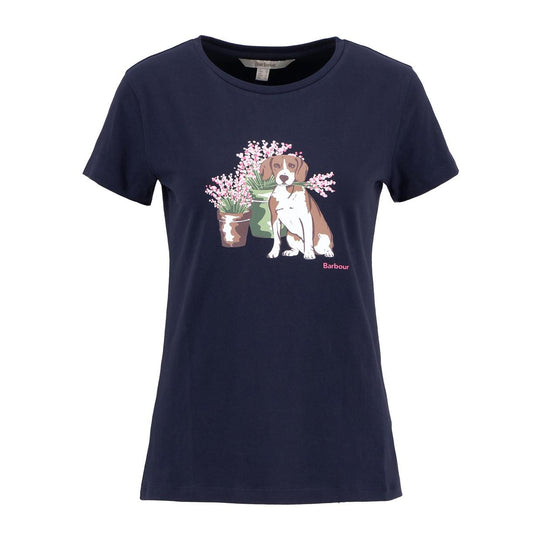 T-shirt Donna Barbour Bowland Blu Navy