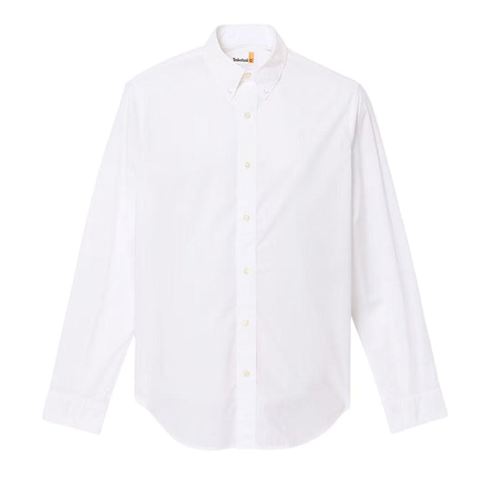 Camicia Uomo Timberland L/S Popeline Shirt B/D Bianco