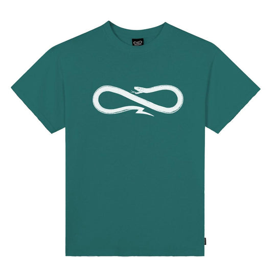 T-shirt Uomo Propaganda Logo Classic Verde / Bianco
