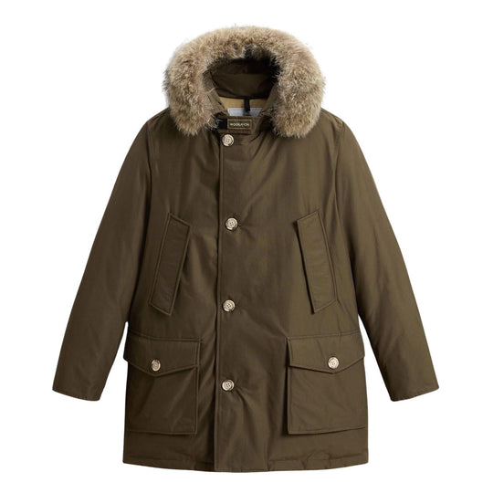 Giubbino Uomo Woolrich Arctic Parka Pelliccia Removibile Verde