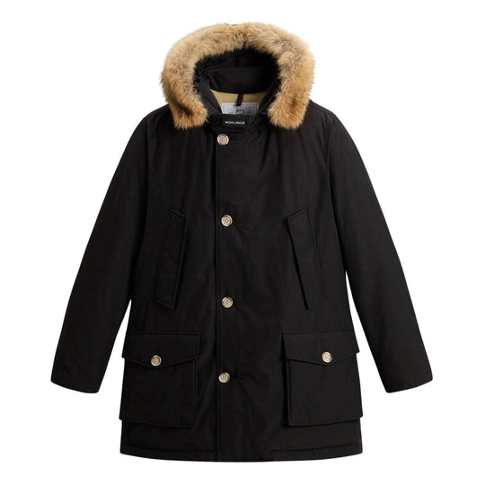 Giubbino Uomo Woolrich Arctic Parka Pelliccia Removibile Nero