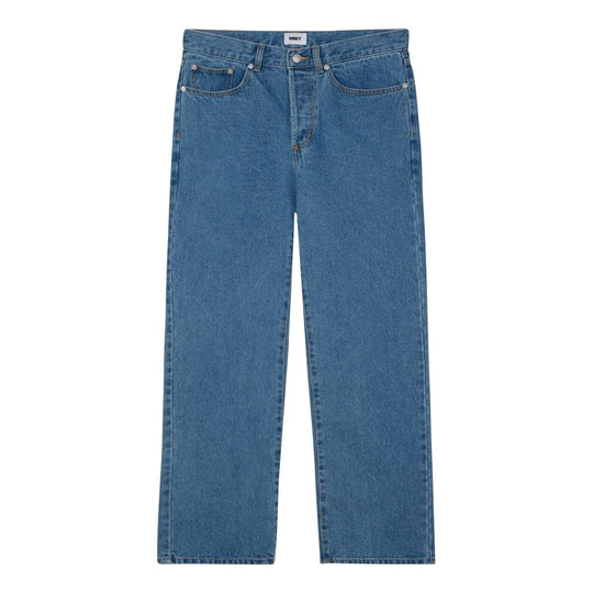 Jeans Uomo Obey Classic Baggy Denim Chiaro