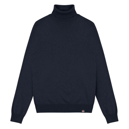 Men's Colmar Turtleneck Sweater Mixed Cashmere Navy Blue