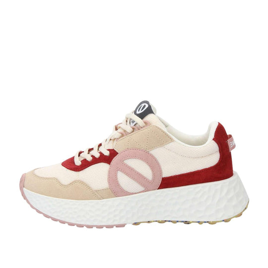 Sneakers Donna No Name Carter Jogger Beige / Rosso / Rosa