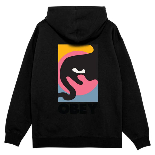 Felpa Uomo Obey Quarter Icon Nero