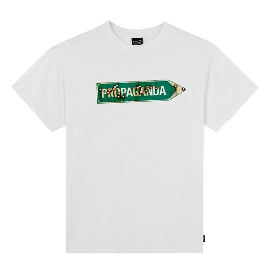 T-shirt Herren Propaganda Welcome Weiß