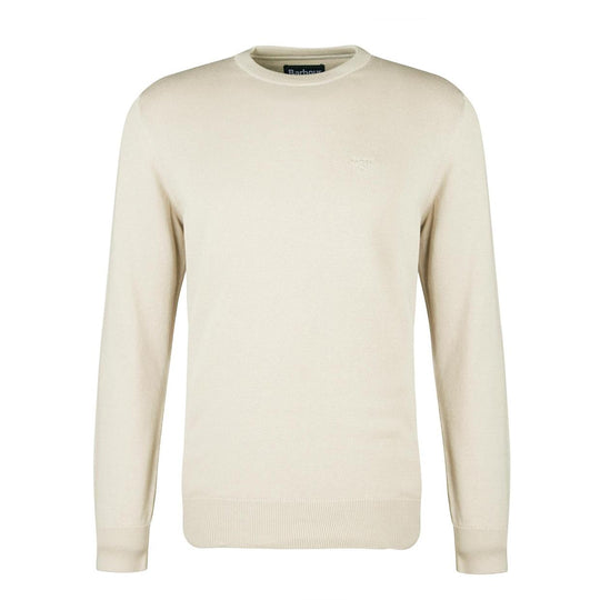 Maglione Uomo Barbour Cotone Pima Beige Chiaro