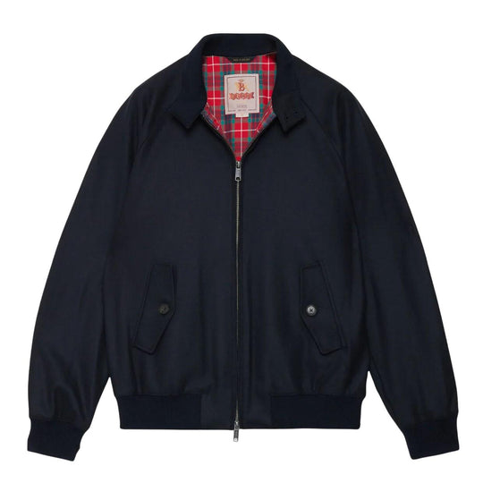 Giubbino Uomo Baracuta G9 Melton Blu