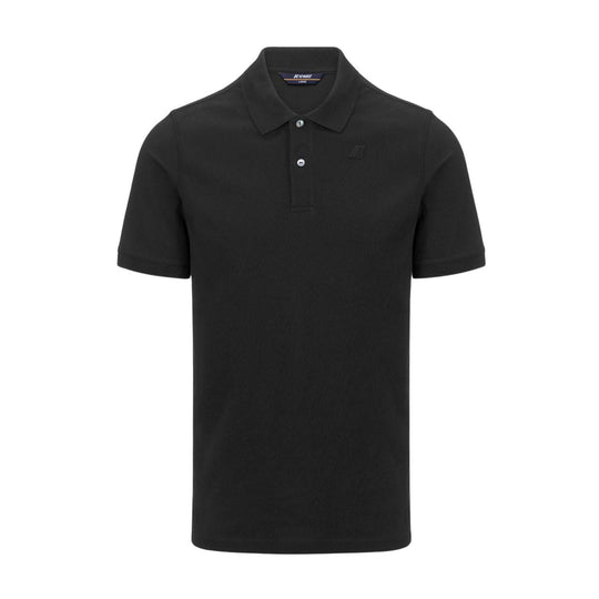Polo Uomo K-Way Amede Pique Slim Nero
