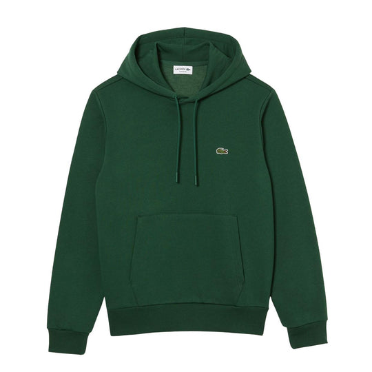 Felpa Uomo Lacoste Cappuccio Cotone Biologico Verde
