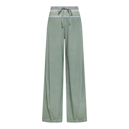 Pantalone Felpa Donna Deha A vita Bassa Con Dettagli Satinati Acciaio