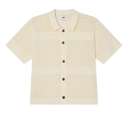 Maglia Uomo Obey Zach Sweat S/S Panna