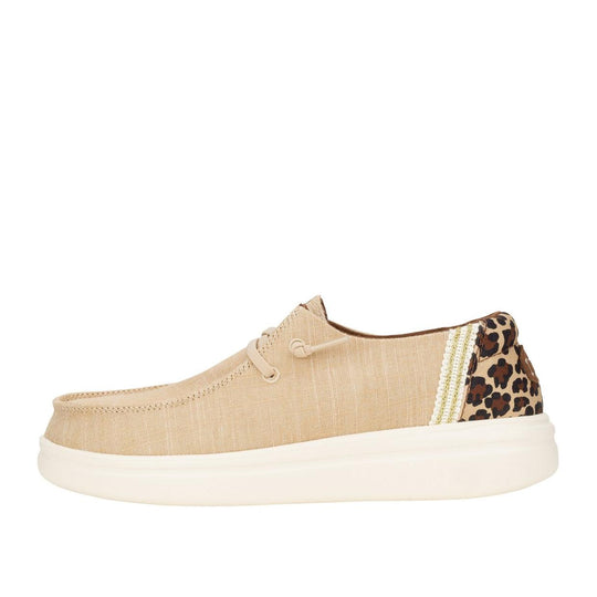 Women's Loafers Hey Dude Wendy Rise Animal Beige Animalier