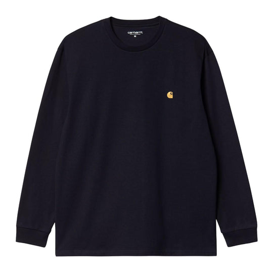 T-Shirt Uomo Carhartt Wip L/S Chase Blu/Oro