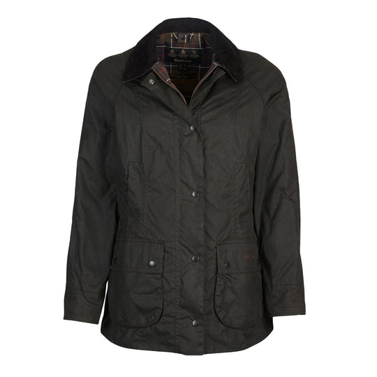 Giubbino Donna Barbour Classic Beadnell Wax Verde Oliva