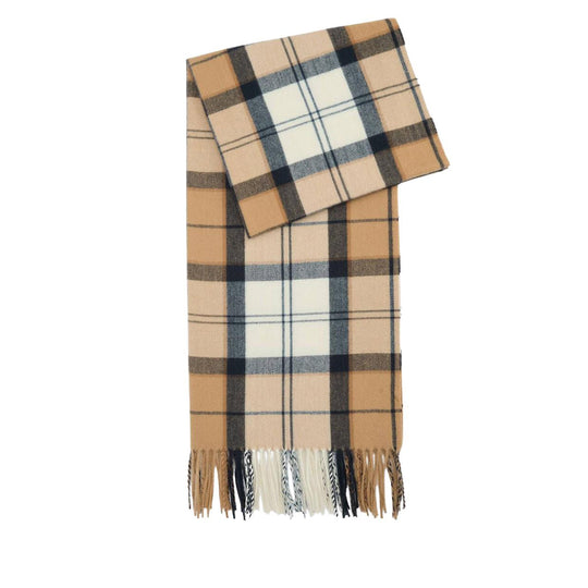 Sciarpa Donna Babrour Stanway Tartan Beige/Panna