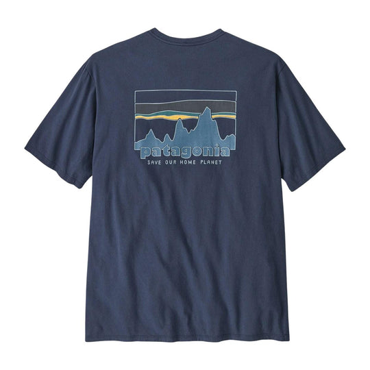 T-shirt Uomo Patagonia '73 Skyline Organic Blu