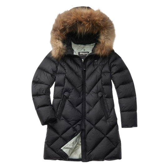 Piumino Lungo Donna Blauer Althea Nero