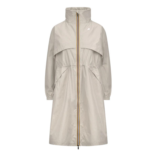 Impermeabile Donna K-Way Aube Memory Touch Beige