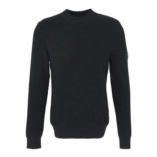 Maglia Uomo Barbour International Girocollo Crawley Nero