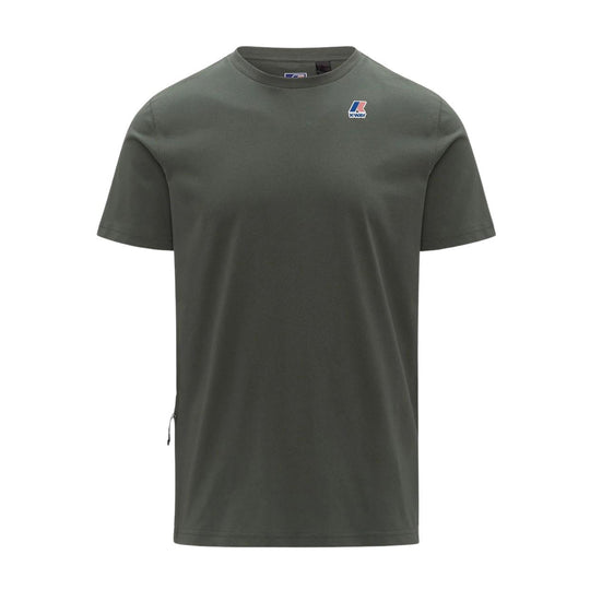 T-Shirt Uomo K-Way Leonide Verde Scuro