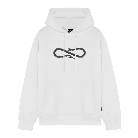 Felpa Uomo Propaganda Logo Classic Bianco / Nero