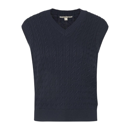 Women's Barbour Hartland Navy Blue Knit Vest